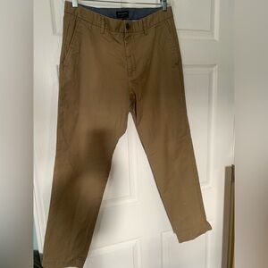 Banana Republic Mason Chino Pants - Men's 34x30 - Khaki/Brown Slim Fit( stain)
